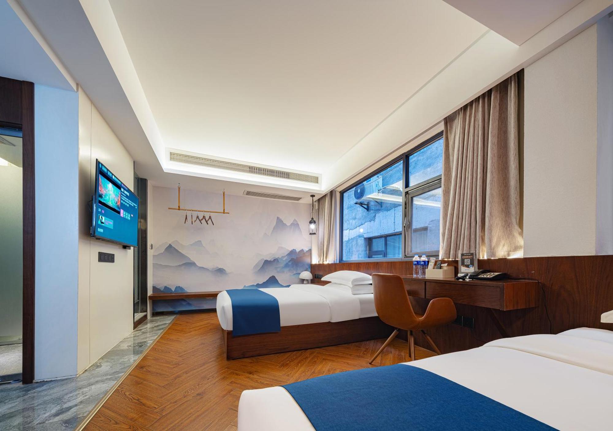張家界武陵源北岸輕奢客棧 森林公園店 Hotel Zhangjiajie Bagian luar foto