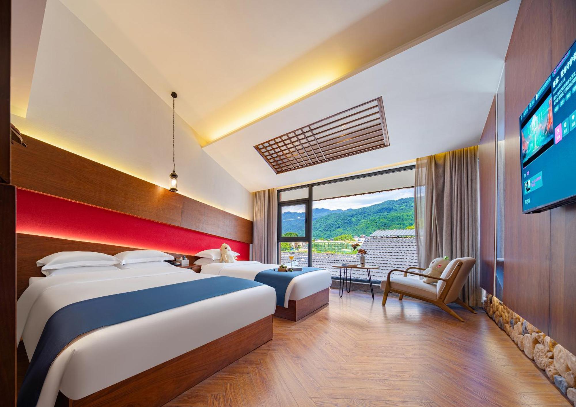 張家界武陵源北岸輕奢客棧 森林公園店 Hotel Zhangjiajie Bagian luar foto